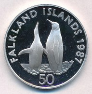 Falkland-szigetek 1987. 50p Ag 'Királypingvinek' T:PP Felületi Karc
Falkland Islands 1987. 50 Pence Ag 'King Pengiuns' C - Non Classés