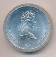 Kanada 1974. 5$ Ag 'Montreali Olimpia - Kenuzás' T:1 Canada 1974. 5 Dollars Ag 'Montreal Olympic Games - Canoeing' C:UNC - Unclassified