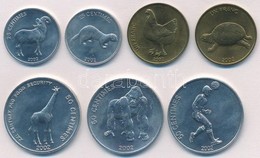 Kongó 2002. 25c (2xklf) + 50c (3xklf) + 1Fr (2xklf) T:1-,2
Congo 2002. 25 Centimes (2xdiff) + 50 Centimes (3xdiff) + 1 F - Ohne Zuordnung