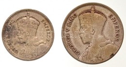 Új-Zéland 1933. 6p Ag + 1934. 3p Ag 'V. György' T:2,2-
New Zealand 1933. 6 Pence Ag + 1934. 3 Pence Ag 'George V' C:XF,V - Unclassified