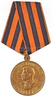 Szovjetunió 1945. 'Bátor Munkáért Az 1941-1945-ös Nagy Honvéd? Háborúban' Kitüntetés Szalagon (32mm) T:1-
Soviet Union 1 - Andere & Zonder Classificatie