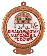 ~1990. 'Királyi Magyar Automobil Club' Zománcozott Br Autójelvény (102x84mm) T:2 - Unclassified