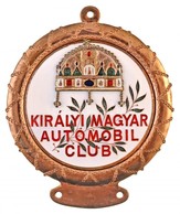 ~1990. 'Királyi Magyar Automobil Club' Zománcozott Br Autójelvény (102x84mm) T:2 - Non Classés