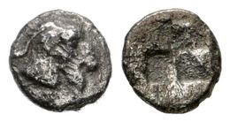 13 MACEDONIA, Aigai. Hemióbolo. 485-470 A.C. A/ Cabeza De Cabra A Derecha. R/ Cuatripartito Incuso. SNG Oxford 2232 Var. - Sonstige & Ohne Zuordnung