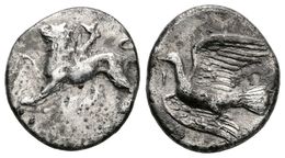 19 SIKYON. Hemidracma. 330-320 A.C. A/ Quimera Avanzando A Izquierda Con Pata Delantera Derecha Levantada. R/ Paloma Vol - Sonstige & Ohne Zuordnung