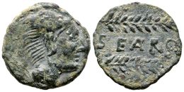 162 SEARO. As. 120-50 A.C. Utrera (Sevilla). A/ Cabeza De Hércules Con Piel De León A Derecha. R/ Leyenda SEARO, Entre E - Otros & Sin Clasificación