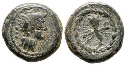 190 VALENTIA. Cuadrante. 150-50 A.C. Valencia. A/ Cabeza De Roma Con Casco A Derecha, Detrás Tres Puntos. R/ Cornucopia  - Andere & Zonder Classificatie