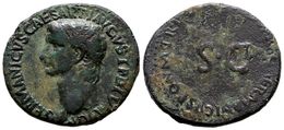 235 GERMANICO. As. 37-38 D.C. Roma. A/ Cabeza Desnuda A Izquierda. GERMANICVS CAESAR TI AVGVST F DIVI AVG N. R/ S·C Alre - Republiek (280 BC Tot 27 BC)