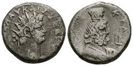 237 NERON. Tetradracma. Año 10 (63-64). Egipto. A/ Busto Radiado Y Con égida A Derecha. R/ Busto Drapeado De Serapis A D - República (-280 / -27)