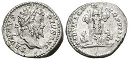 269 SEPTIMIO SEVERO. Denario. 193-211 D.C. Roma. A/ Busto Laureado A Derecha. SEVERVS PIVS AVG. R/ Trofeo Con Dos Cautiv - Röm. Republik (-280 / -27)