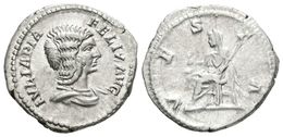 271 JULIA DOMNA. Denario. 193-217 D.C. Roma. A/ Busto Drapeado A Derecha. IVLIA PIA FELIX AVG. R/ Vesta Sedente A Izquie - Röm. Republik (-280 / -27)