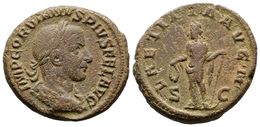 293 GORDIANO III. As. 241-243 D.C. Roma. A/ Busto Laureado Y Drapeado Con Coraza A Derecha. IMP GORDIANVS PIVS FEL AVG.  - Röm. Republik (-280 / -27)