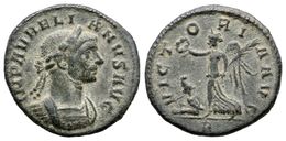 310 AURELIANO. Denario. 270-275 D.C. Roma. A/ Busto Laureado Con Coraza A Derecha. IMP AVRELIANVS AVG. R/ Victoria Avanz - República (-280 / -27)