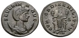 318 SEVERINA. Antoniniano. 270-275 D.C. Roma. A/ Busto Con Diadema Y Drapeado Sobre Creciente A Derecha. SEVERINA AVG. R - Repubblica (-280 / -27)