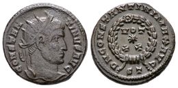 331 CONSTANTINO I. Follis. 307-337 D.C. Ticinum. A/ Busto Radiado A Derecha CONSTANTINVS AVG. R/ VOT / * / XX Dentro De  - República (-280 / -27)