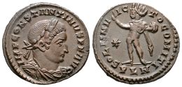 335 CONSTANTINO I. Follis. 312-313 D.C. Londinium. A/ Busto Laureado Con Coraza A Derecha. IMP CONSTANTINVS PF AVG. R/ S - Repubblica (-280 / -27)