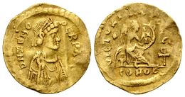 346 ZENO. Semissis. 476-491 D.C. (Segundo Reinado). Constantinopolis. A/ Busto Drapeado Y Con Coraza A Derecha. D N ZENO - Repubblica (-280 / -27)