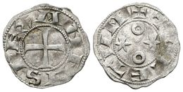 407 ALFONSO VI. Dinero. (1073-1109). Toledo. Sólo Punto En El Roel Superior Y S Levógira. Mozo A6:6.2; AB 8.2. Ve. 0,70g - Altri & Non Classificati