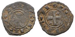 409 ALFONSO VIII. Meaja. (1158-1214). Toledo. R/ TOLETA°. AB 26.1 (Alfonso I) Como óbolo; Mozo A8:31.1 Var. Ve. 0,36g. M - Otros & Sin Clasificación