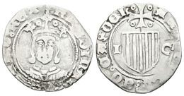448 FERNANDO EL CATOLICO. 1/2 Real. (1479-1516). Zaragoza. Cru.V.S. 1305; Cru.C.G. 3205. Ar. 1,48g. Restos De Soldadura  - Other & Unclassified