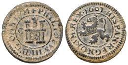 478 FELIPE III. 2 Maravedís. 1601. Segovia. Cal-801 (como 4 Maravedís); J.S. C-39. Ae. 3,22g. MBC. - Andere & Zonder Classificatie