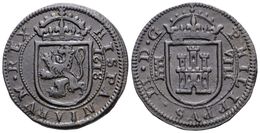 482 FELIPE III. 8 Maravedís. 1618. Segovia. Cal-772 Var; J.S. D 228. Ae. 5,55g. MBC+. - Other & Unclassified