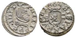 488 FELIPE IV. 2 Maravedís. 1663. Madrid SM. Cal-1461; J.S. M-467. Ae. 0,58g. EBC-. - Andere & Zonder Classificatie