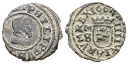 491 FELIPE IV. 4 Maravedís. 1664. Madrid M. Cal-1450; J.S. M-456. Ae. 0,84g. MBC. - Other & Unclassified