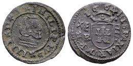 492 FELIPE IV. 4 Maravedís. 1664. Segovia BR. Cal-1553; J.S. M-572. Ae. 1,19g. MBC+. - Other & Unclassified