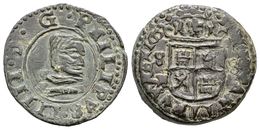 498 FELIPE IV. 8 Maravedís. 166X. Sevilla R. Falsa De época. J.S. Página 475. Ae. 3,25g. MBC+. - Altri & Non Classificati