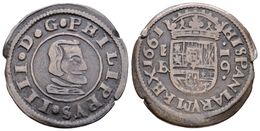 508 FELIPE IV. 16 Maravedís. 1661. Segovia BR. Cal-1508; J.S. M-516. Ae. 3,47g. MBC-. - Other & Unclassified