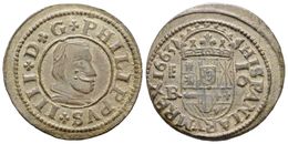 509 FELIPE IV. 16 Maravedís. 1663. Segovia BR. Cal-1512; J.S. M 527. Ae. 3,78g. EBC. - Sonstige & Ohne Zuordnung