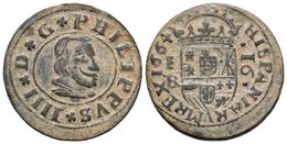 510 FELIPE IV. 16 Maravedís. 1664. Segovia BR. Los Dos 6 De La Fecha Inclinados. Tres Puntos Sobre El Busto. Cal-1514; J - Altri & Non Classificati