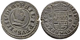 511 FELIPE IV. 16 Maravedís. 1663. Sevilla R. Cal-1568; J.S. M-609. Ae. 4,56g. EBC. - Altri & Non Classificati