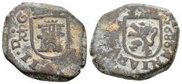 515 CARLOS II. 2 Maravedís. 1686. Trujillo. Error En El Año, Tendría Que Ser 1680. Cal-936 Var; J.S. N-85 (falta Var). A - Andere & Zonder Classificatie