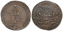 518 CARLOS II. Jeton-Token. 1681. Brabante. Léonard Van Der Noot Señor De Kieseghem Y Kerckhem, Fue Burgomaestre De Brus - Otros & Sin Clasificación