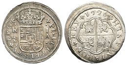 522 FELIPE V. 1 Real. 1726. Madrid A. Toda La Leyenda Del Anverso Con Punto En La Base De Cada Letra. Cal-1532. Ar. 2,55 - Altri & Non Classificati