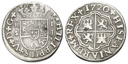 525 FELIPE V. 1 Real. 1820. Sevilla J. Cal-1708. Ar. 1,89g. MBC-. Rarísima. Ex. Numisma 113. - Altri & Non Classificati