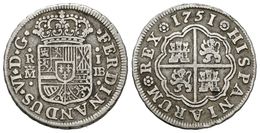 533 FERNANDO VI. 1 Real. 1751. Madrid JB. Cal-563. Ar. 2,82g. MBC-. - Altri & Non Classificati