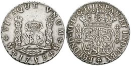 537 FERNANDO VI. 8 Reales. 1759. México MM. Columnario. Cal-344. Ar. 26,98g. MBC+. - Altri & Non Classificati