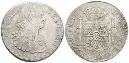 569 CARLOS IV. 8 Reales. 1805. Lima JP. Cal-662. Ar. 26,31g. Rayitas En Anverso. MBC+. - Andere & Zonder Classificatie