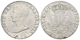 580 JOSE NAPOLEON. 4 Reales. 1811. Madrid AI. Cal-55. Ar. 5,63g. Brillo Original Y Hoja En La Fecha. EBC+. - Altri & Non Classificati