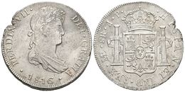 605 FERNANDO VII. 8 Reales. 1816. Lima JP. Cal-483. Ar. 26,35g. Defecto En Cospel. EBC-. - Andere & Zonder Classificatie