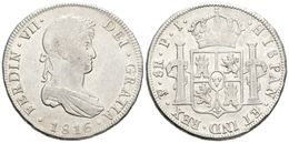 613 FERNANDO VII. 8 Reales. 1816. Potosí PJ. Cal-605. Ar. 26,91g. MBC/MBC+. - Andere & Zonder Classificatie