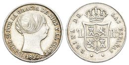 647 ISABEL II. 1 Real. 1852. Barcelona. Cal-397. Ar. 1,27g. Pequeñas Rayitas. EBC-. - Otros & Sin Clasificación