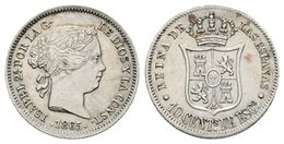 654 ISABEL II. 10 Céntimos De Escudo. 1865. Sevilla. Cal-449. Ar. 1,30g. EBC. - Sonstige & Ohne Zuordnung