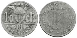 748 OLOT. 10 Céntimos. 1937. Cal-14. Fe. 3,38g. MBC. - Otros & Sin Clasificación