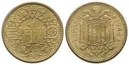 751 ESTADO ESPAÑOL. 1 Peseta. 1944. Madrid. Cal-74. AI. 3,57g. SC-. - Andere & Zonder Classificatie