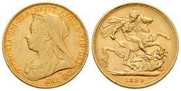 790 AUSTRALIA. Sovereign. 1899. Melbourne M. Km#13. Au. 7,95g. MBC. - Altri & Non Classificati