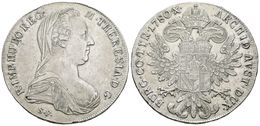 794 AUSTRIA. María Theresia. Taler. 1780. Habsburgo X. Hafner 49b Vz. Ar. 27,92g. MBC+. - Andere & Zonder Classificatie